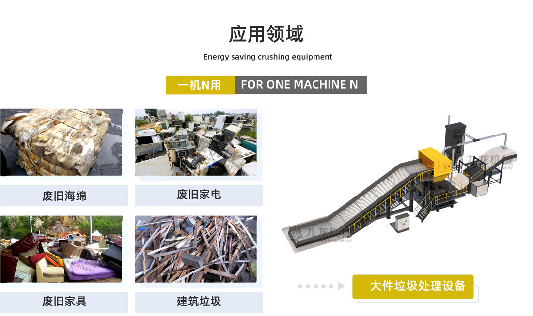 大件垃圾粉碎機(jī)應(yīng)用物料 大件垃圾粉碎機(jī)應(yīng)用物料